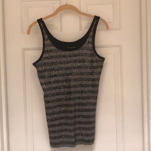 Shimmery, striped tank top!